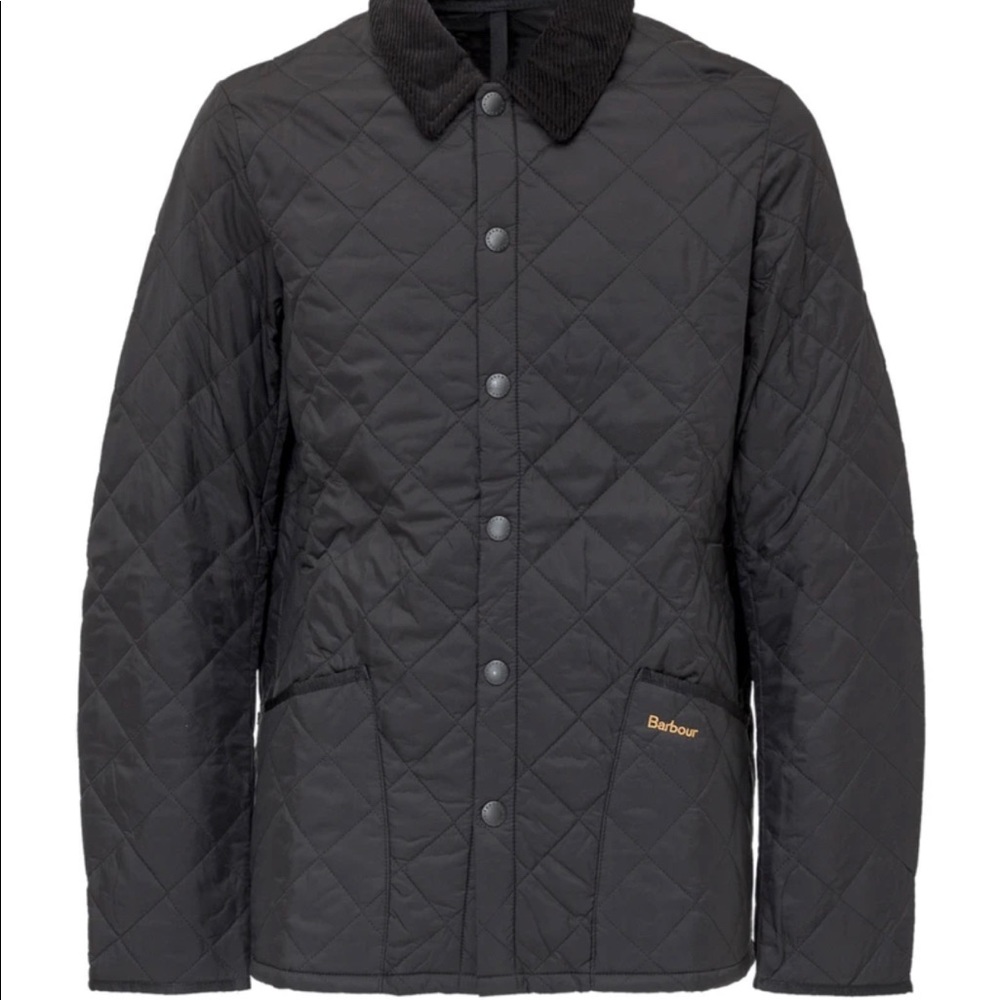 Barbour heritage linsdale quilted jacket，black